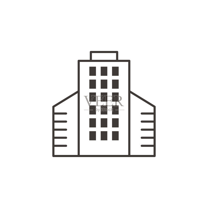 建筑,轮廓,图标 - 建筑矢量图标图标素材