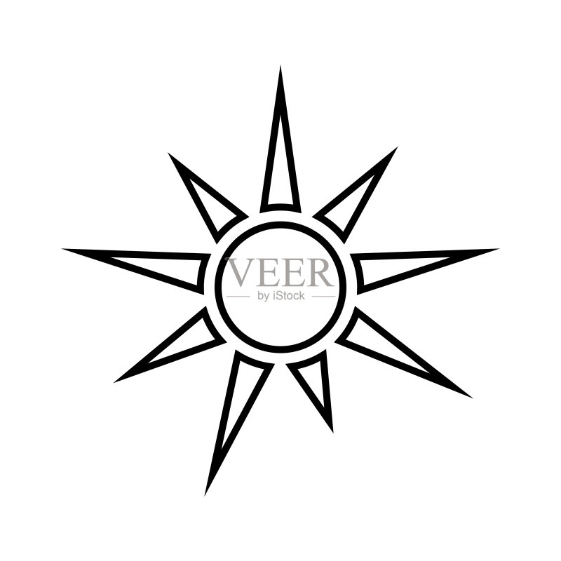 太阳无缝图标矢量设计图标素材