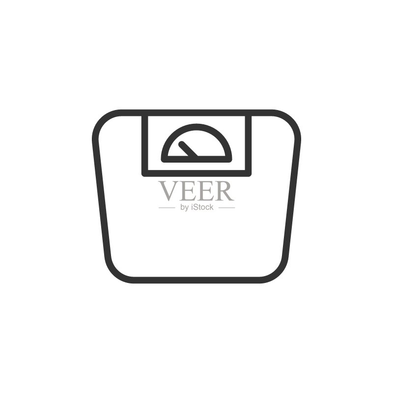 扁平风格的天平图标。白色背景上的平衡矢量图。对比商业概念图标素材