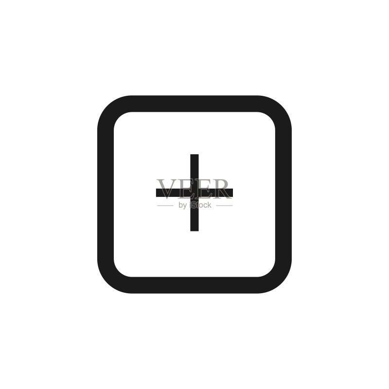添加新矢量孤立插图,积极符号,加号图标图标素材