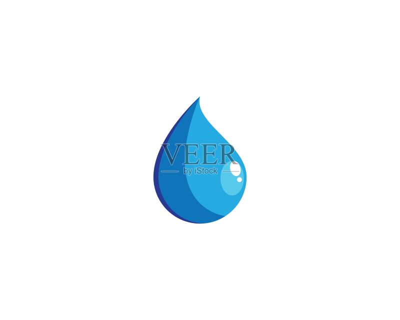 水滴矢量图标插图图标素材
