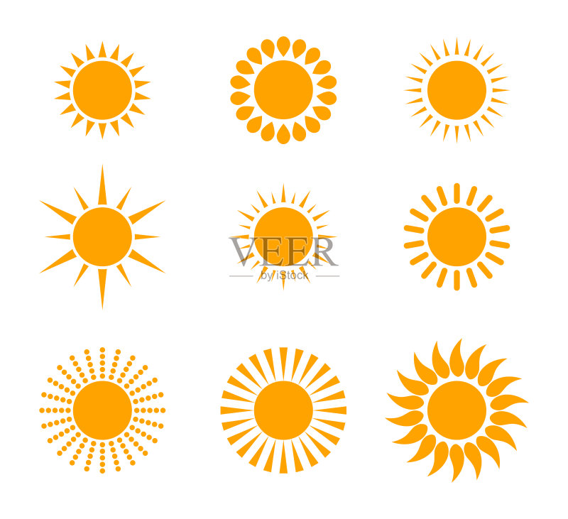 太阳图标设置图标素材