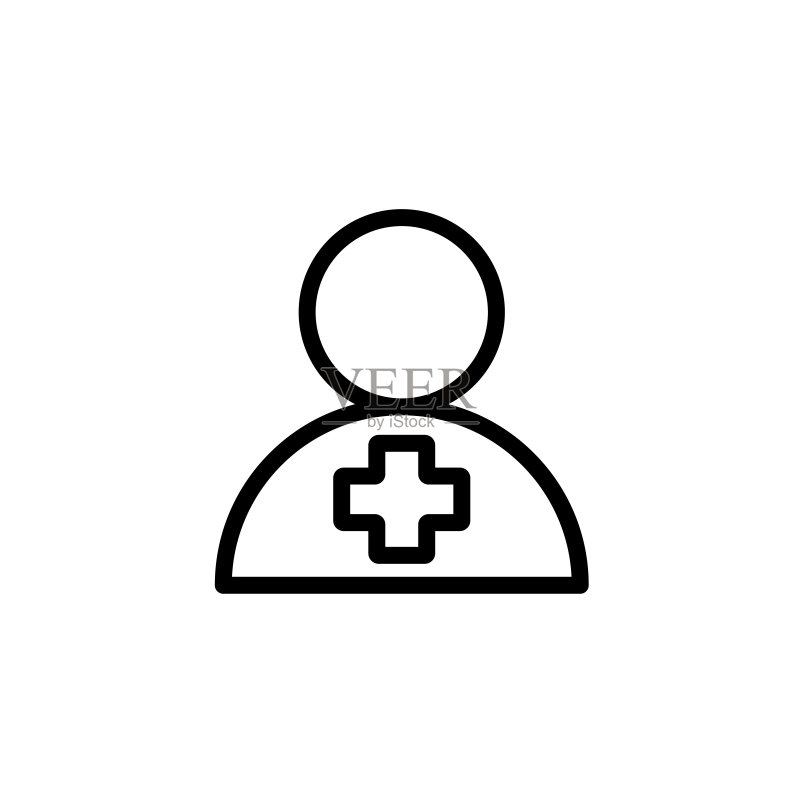 医生线条简易矢量图标图标素材