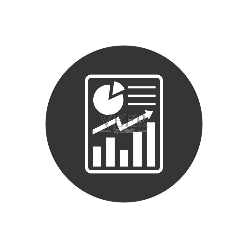 扁平风格报告图标。适用于您的网站设计、徽标、应用程序、UI的会计符号矢量图图标素材