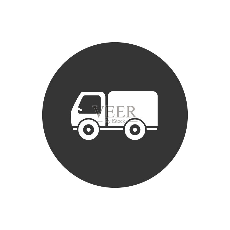 快速卡车,快速配送图标,矢量图标素材