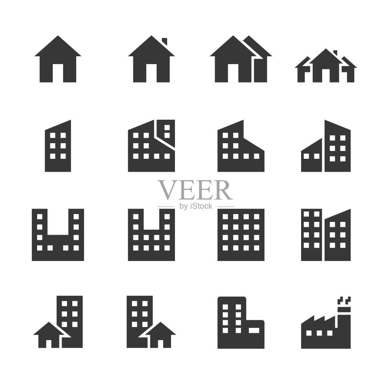 建筑图标矢量素材图标素材