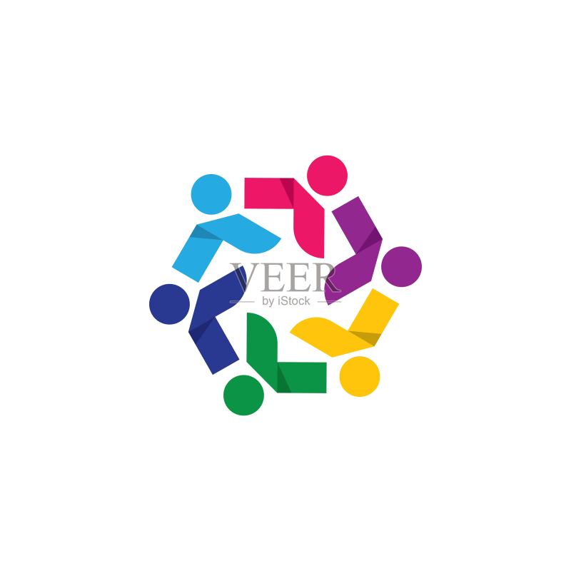 团队合作矢量图标图标素材