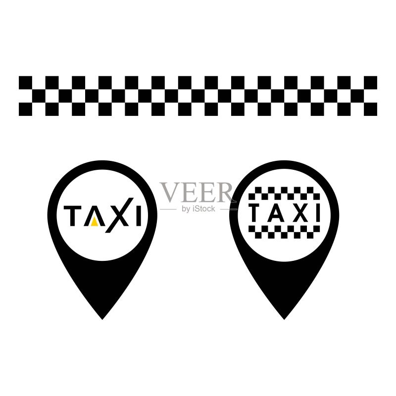 出租车矢量图标设计图标素材