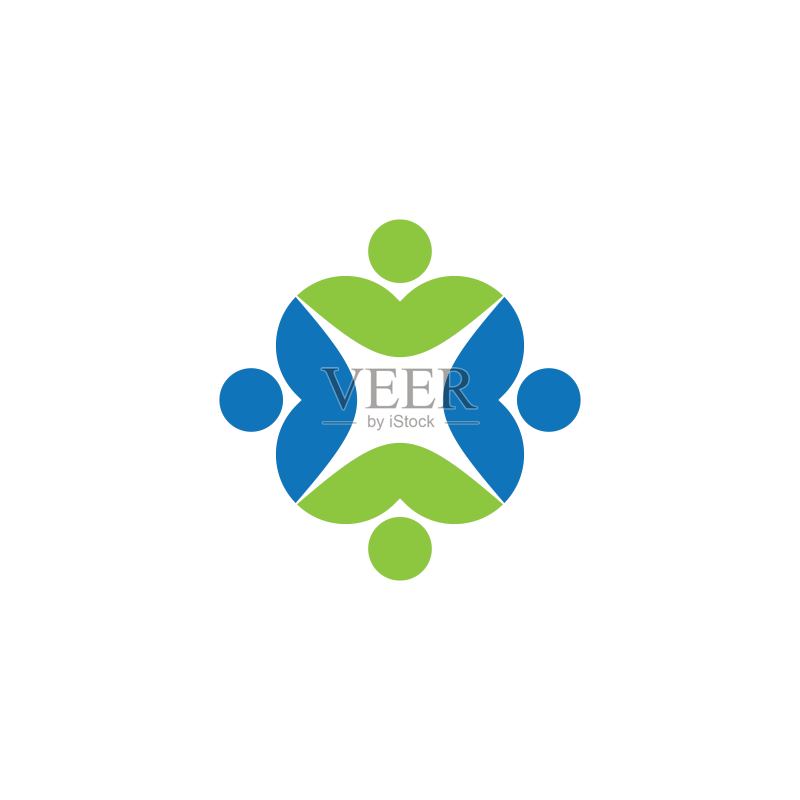 团队合作矢量图标图标素材