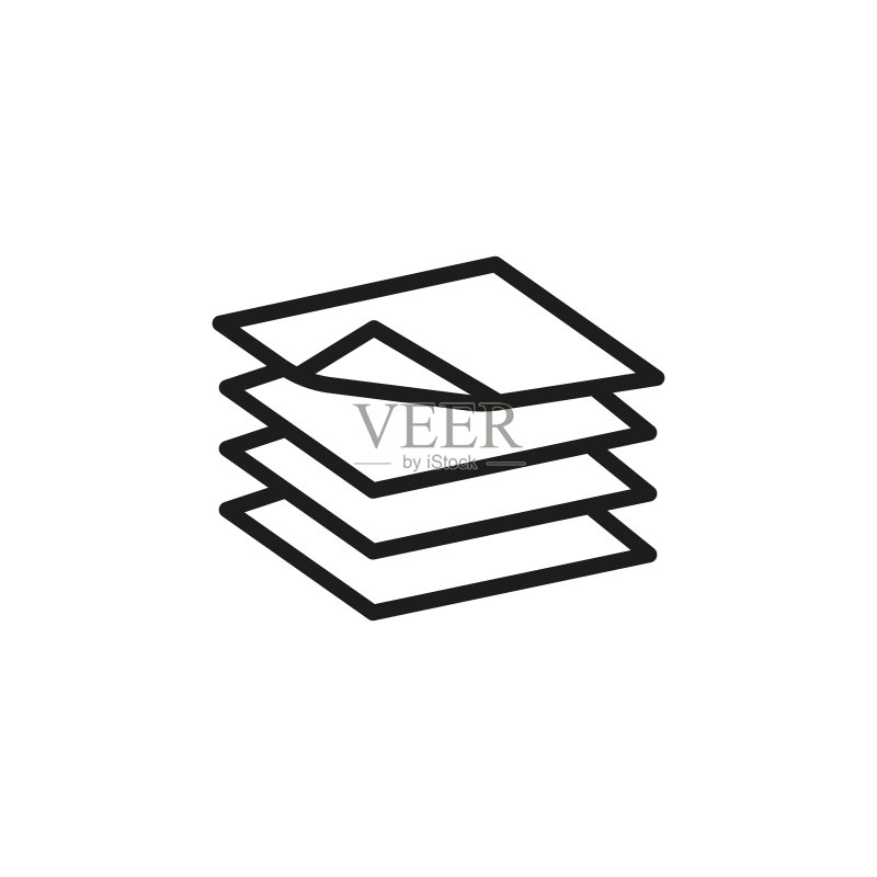 简约图层线条图标图标素材