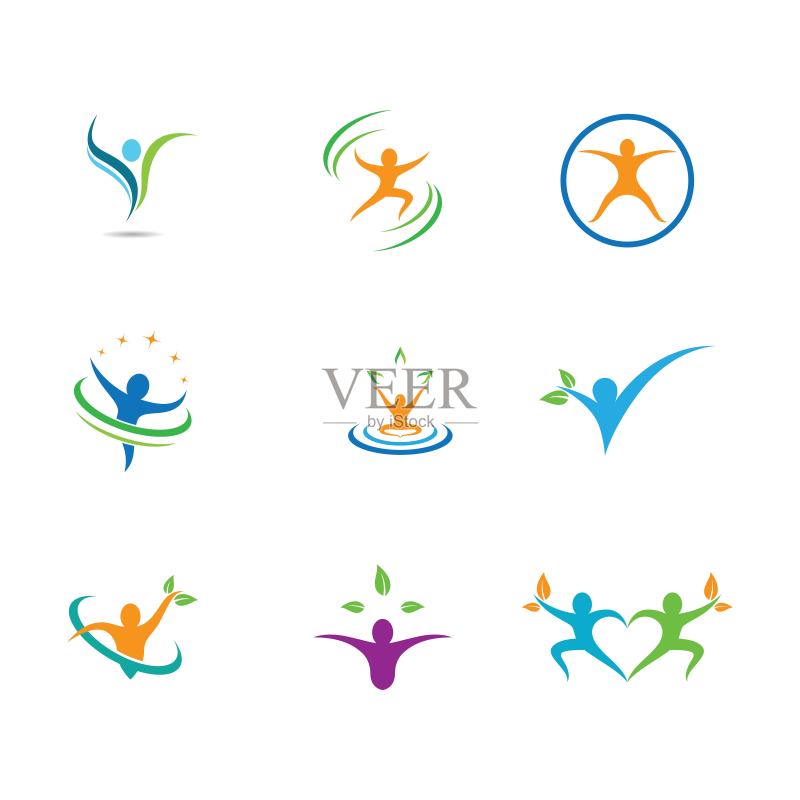 Wellnes符号向量图标图标素材