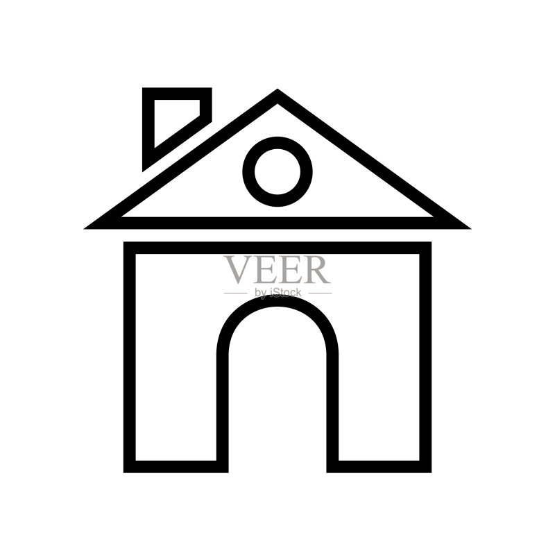 房屋图标矢量插图图标素材