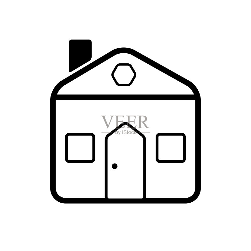 房屋图标矢量插图图标素材
