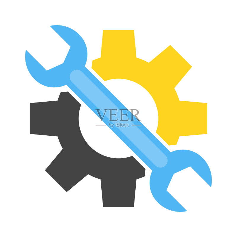 服务工具图标扁平矢量图图标素材