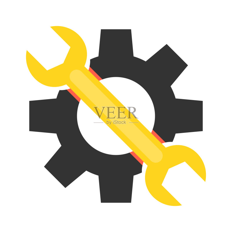 服务工具图标扁平矢量图图标素材