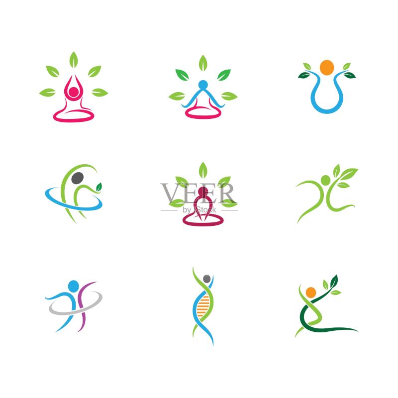 Wellnes符号向量图标图标素材