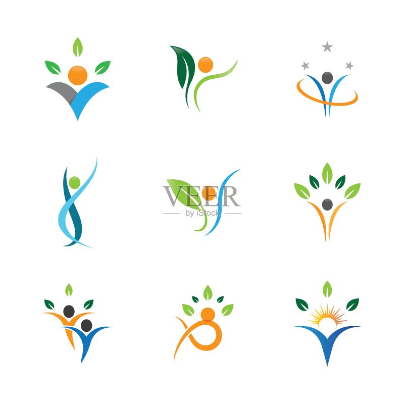 Wellnes符号向量图标图标素材