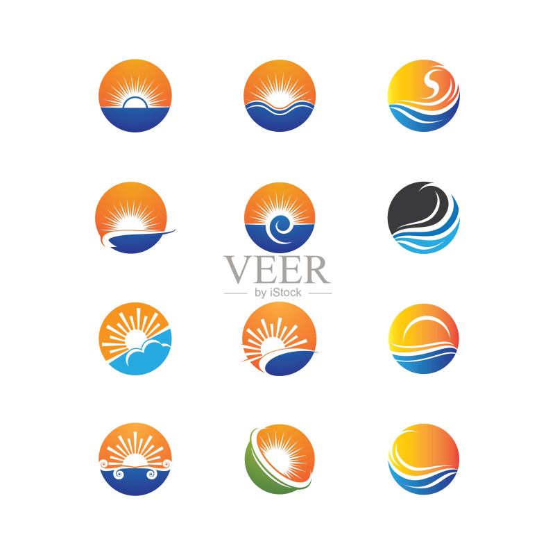 夏季符号矢量图标图标素材