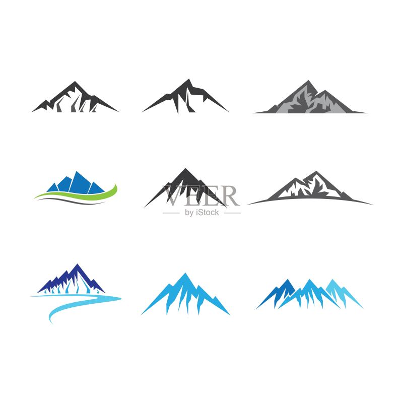 山矢量图标图标素材