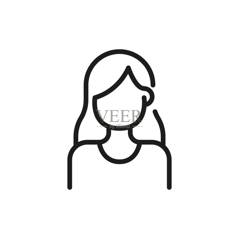 简单的用户线条图标图标素材