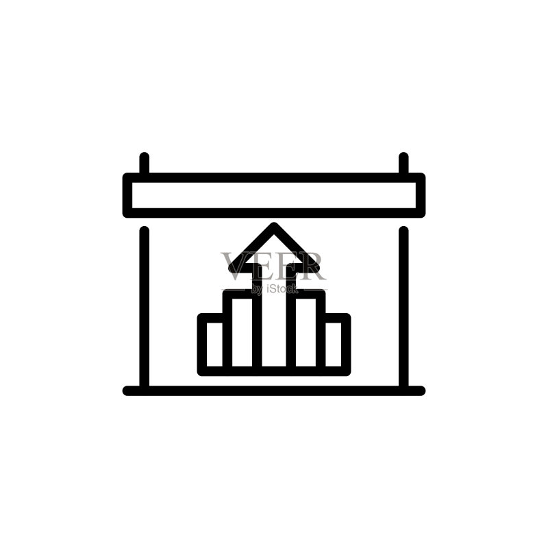简约分析线性图标图标素材