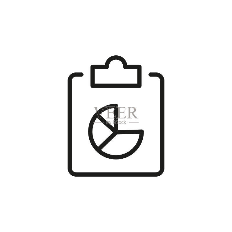 简约报告线条图标图标素材