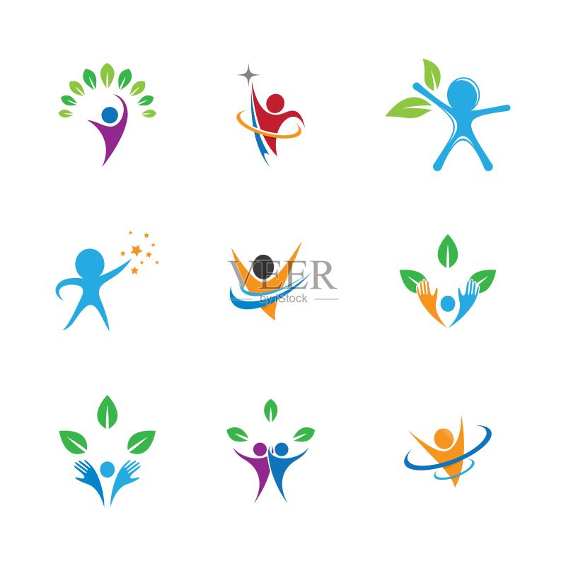 Wellnes符号向量图标图标素材