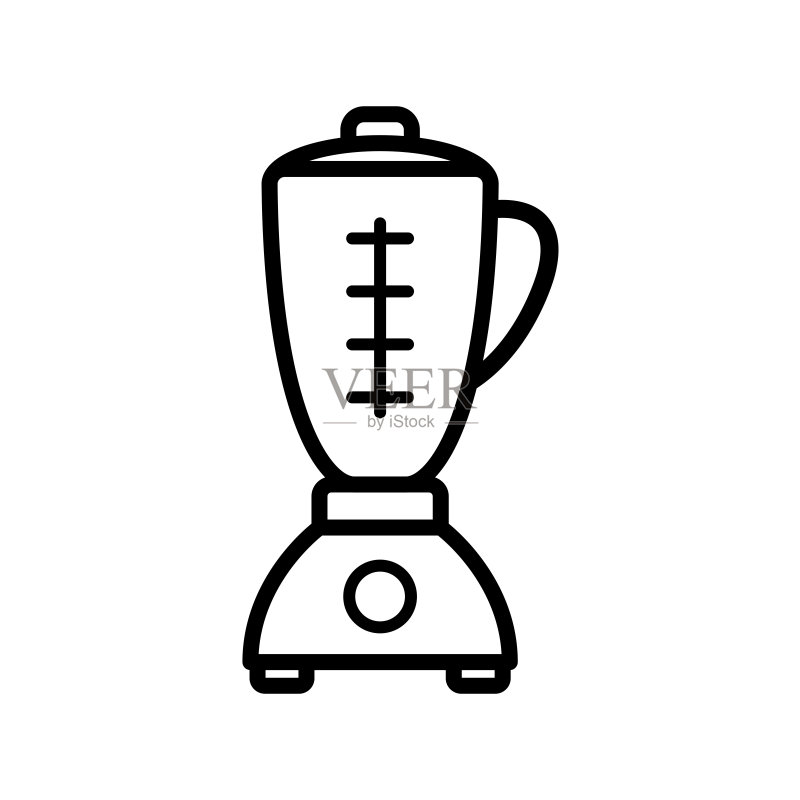 搅拌机厨房用具图标矢量设计模板图标素材