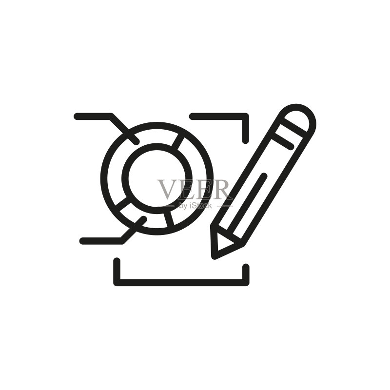 简约报告线条图标图标素材