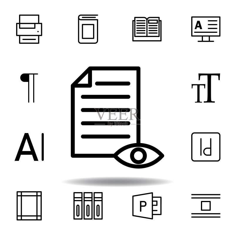 校对、眼睛、页面图标,用于网页、Logo、移动应用、UI、UX图标素材