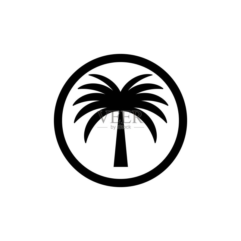 枣树图标矢量图图标素材
