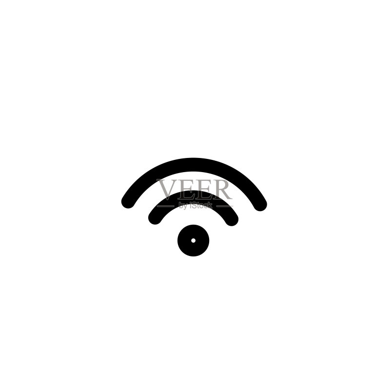 无线网络热点信号图标矢量图图标素材