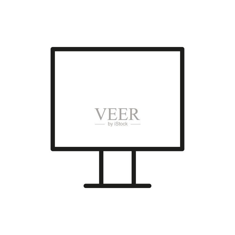 简约广告线条图标图标素材
