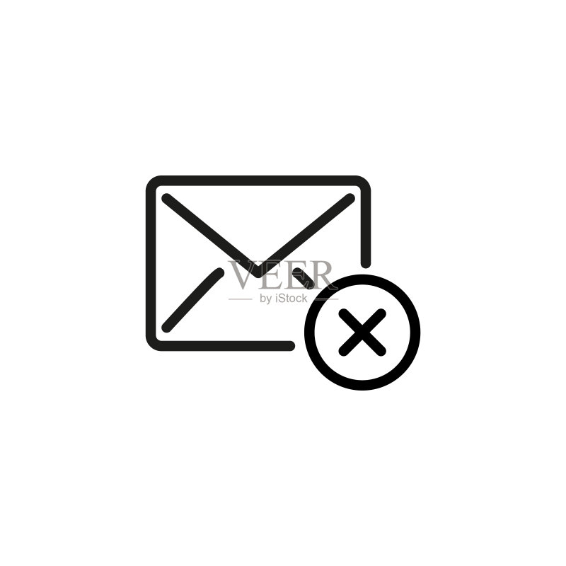 简约邮件线性图标图标素材