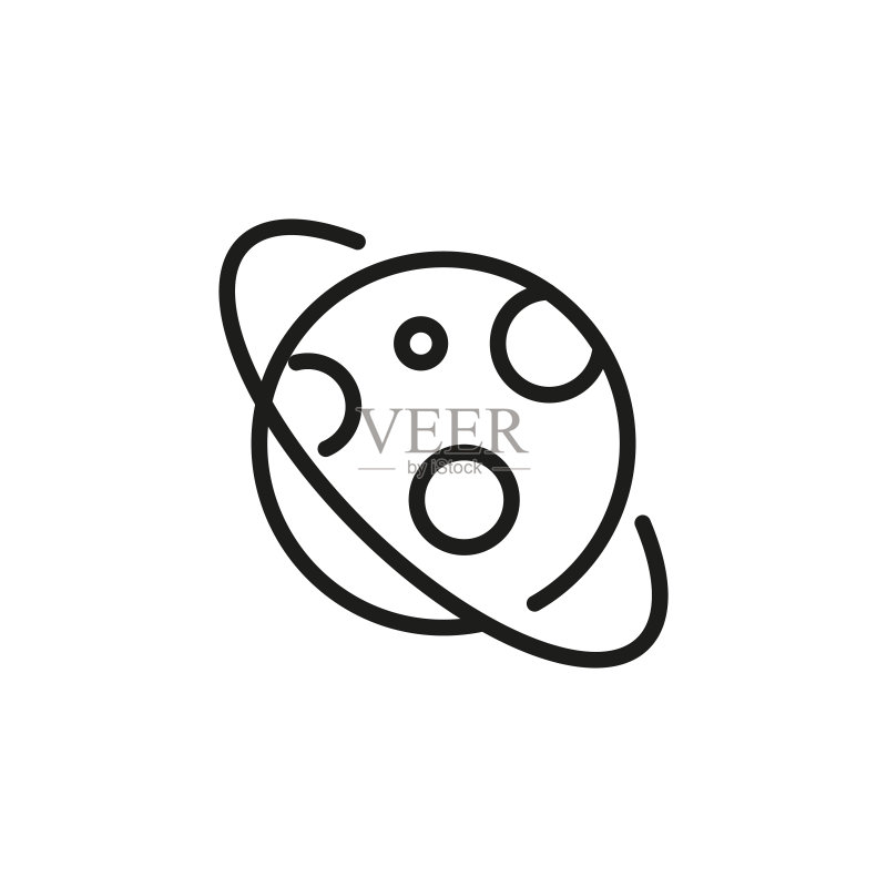 简约星球线条图标图标素材