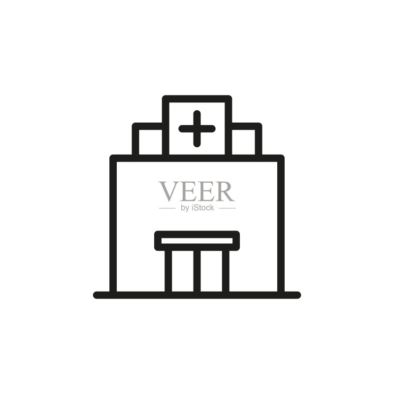 简约医院线性图标图标素材