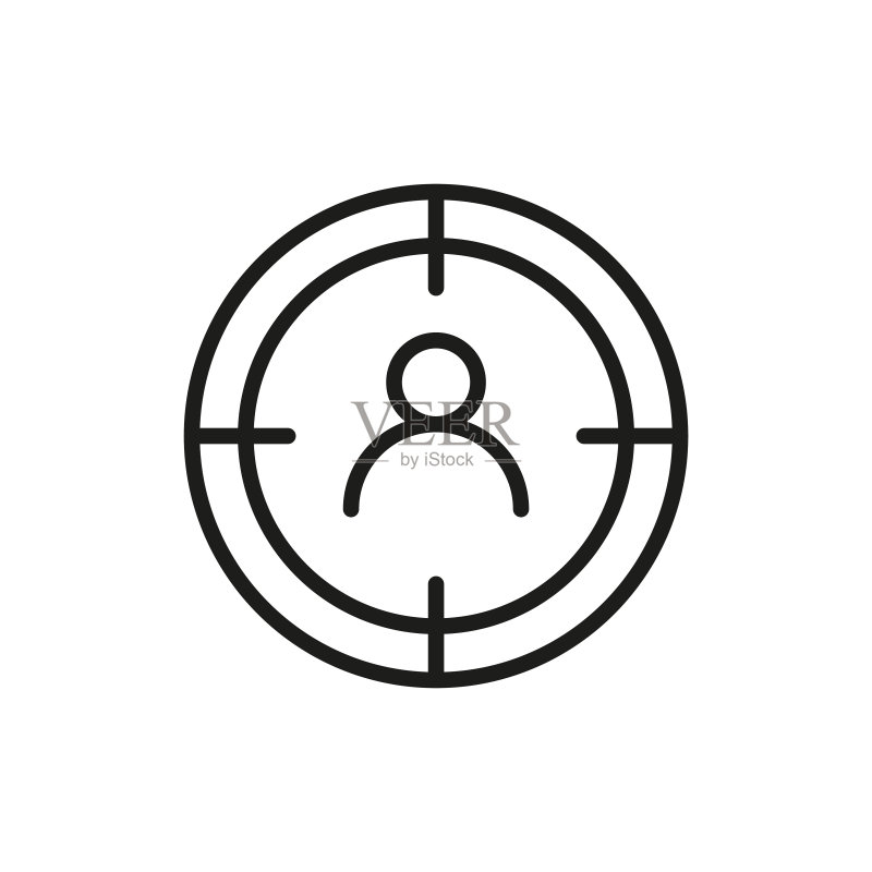 简约目标受众线条图标图标素材