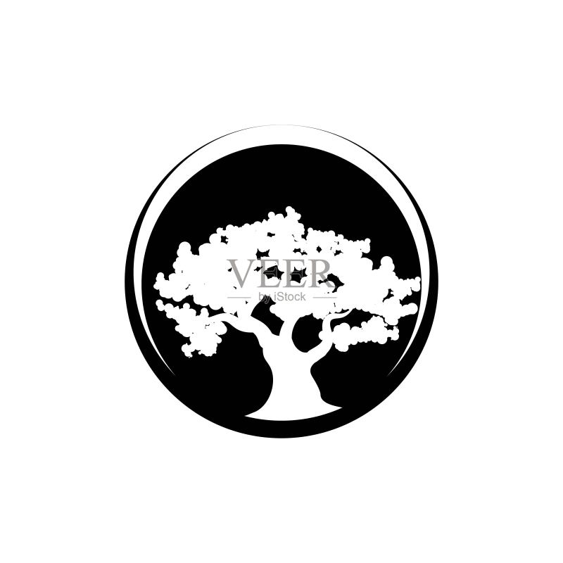 橡树图标矢量图设计图标素材