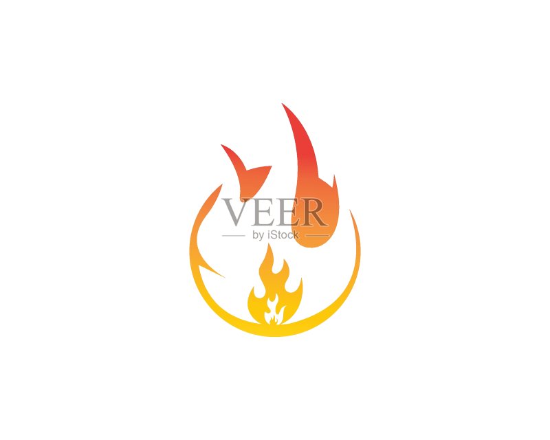 火焰Logo图标矢量图图标素材