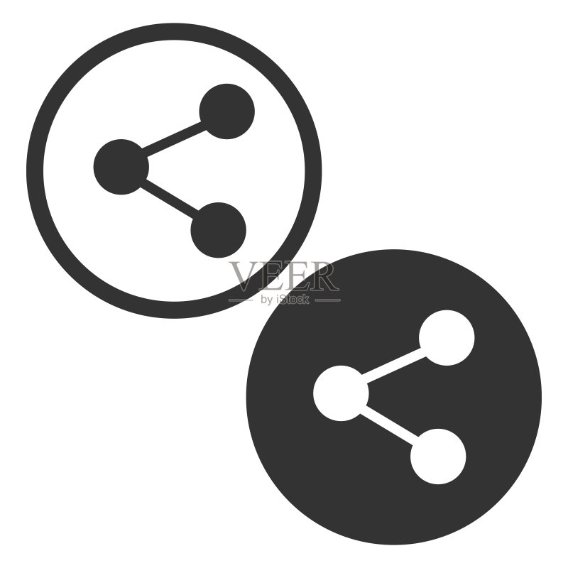 连接和共享图标矢量图图标素材