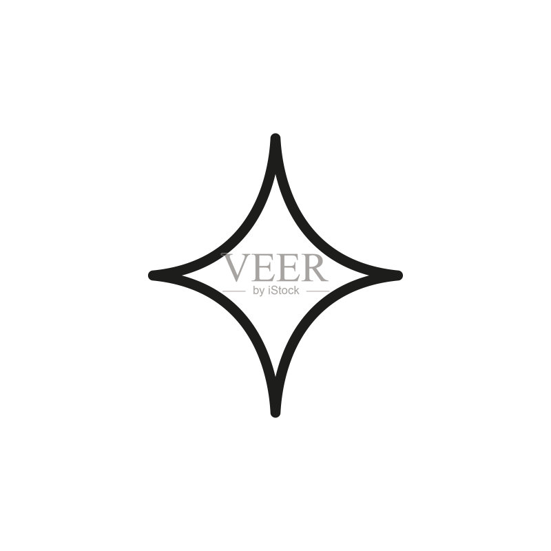 简单的闪光线条图标图标素材