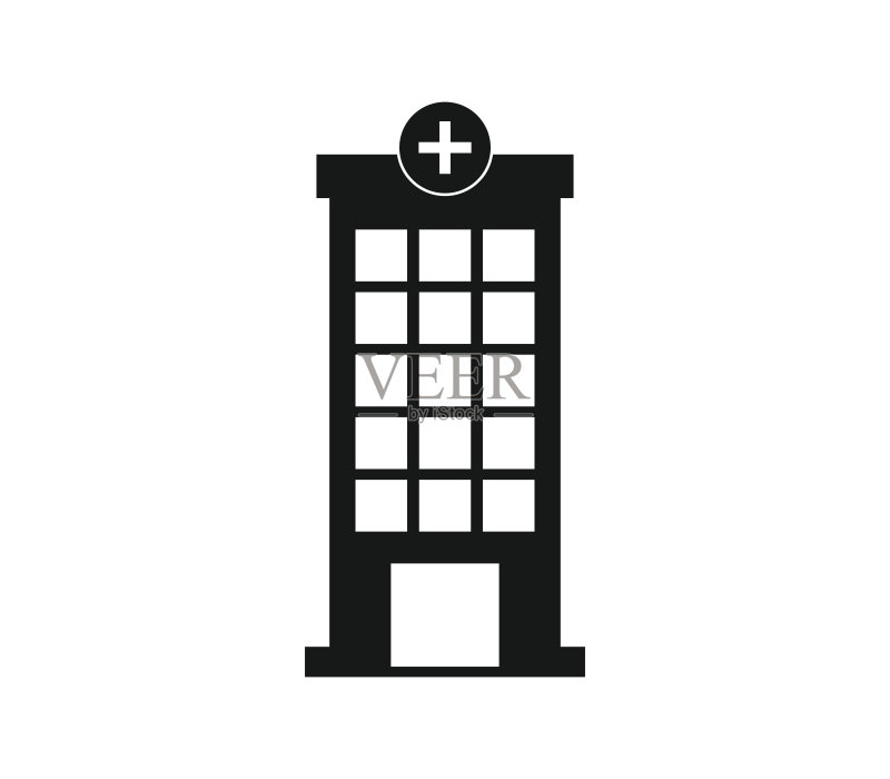 医院建筑图标图标素材