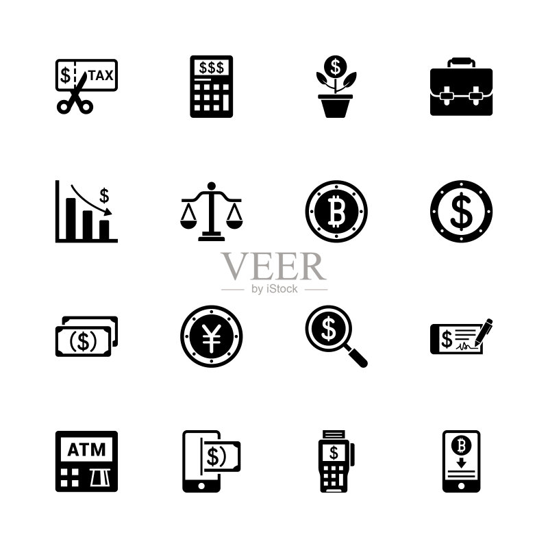 金融与商业图标图标素材