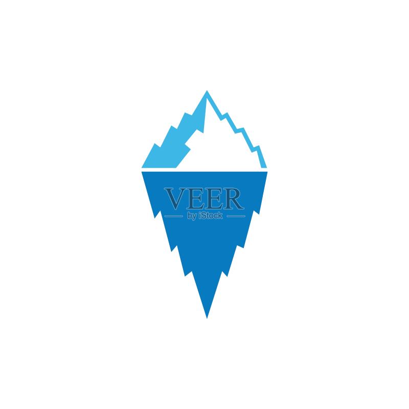 冰山图标矢量图图标素材