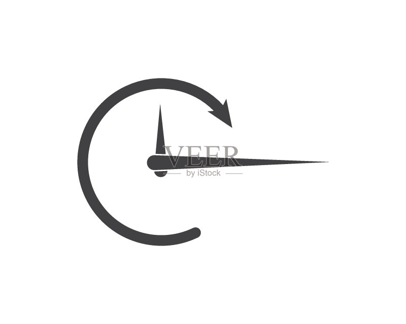 时钟时间logo图标插图设计矢量图标素材