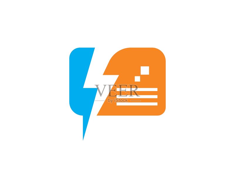 对话气泡Logo图标矢量图图标素材