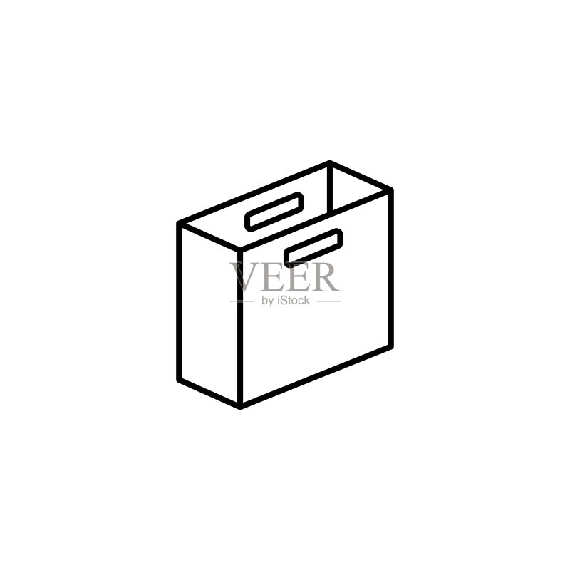 盒子打开图标。用于UI和UX、网站或移动应用的包装图标的简单线条轮廓矢量图图标素材