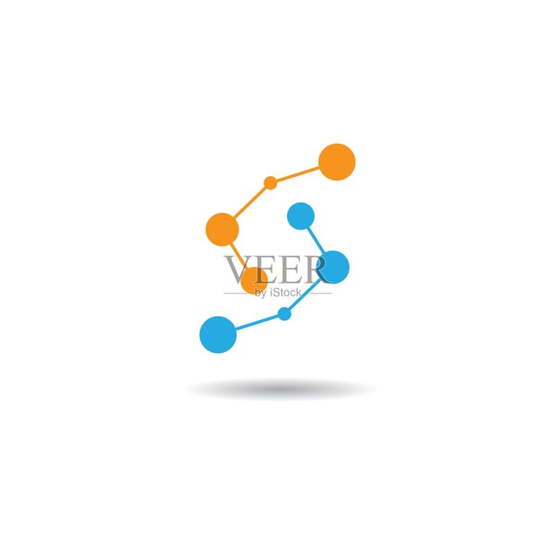 分子矢量图标设计图标素材