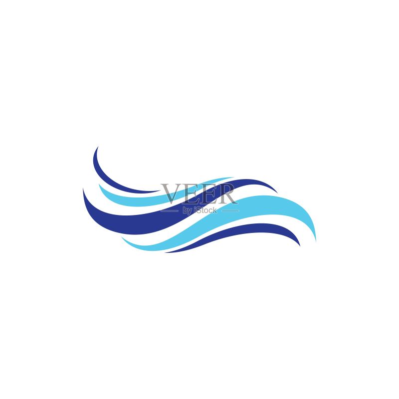波浪符号矢量图标设计图标素材