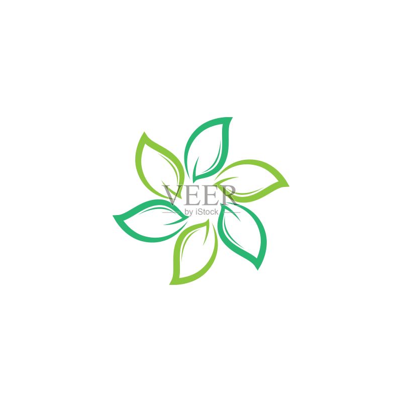 树叶符号矢量图标图标素材